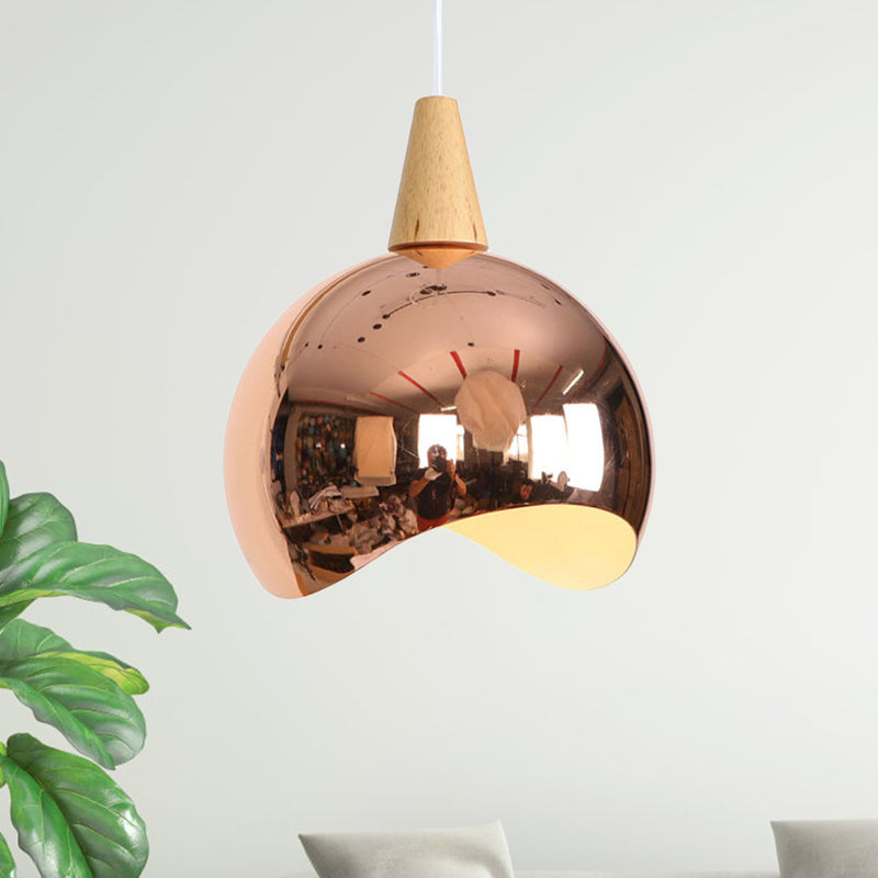 Nordic Style Single Light Mirror Globe Pendant Ceiling Hanging For Corridor
