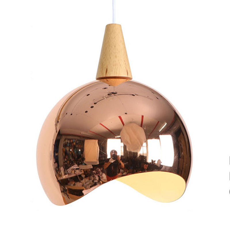 Nordic Style Single Light Mirror Globe Pendant Ceiling Hanging For Corridor