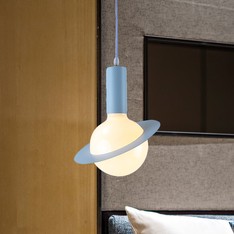 Modern Glass Pendant Light with Colorful Shades - Ideal for Dining Room Décor