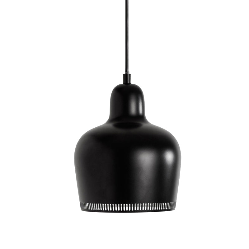 Nordic Metal Drop Suspension Pendant In Pink/Blue/Yellow - 1 Light Hanging Ceiling For Bedroom