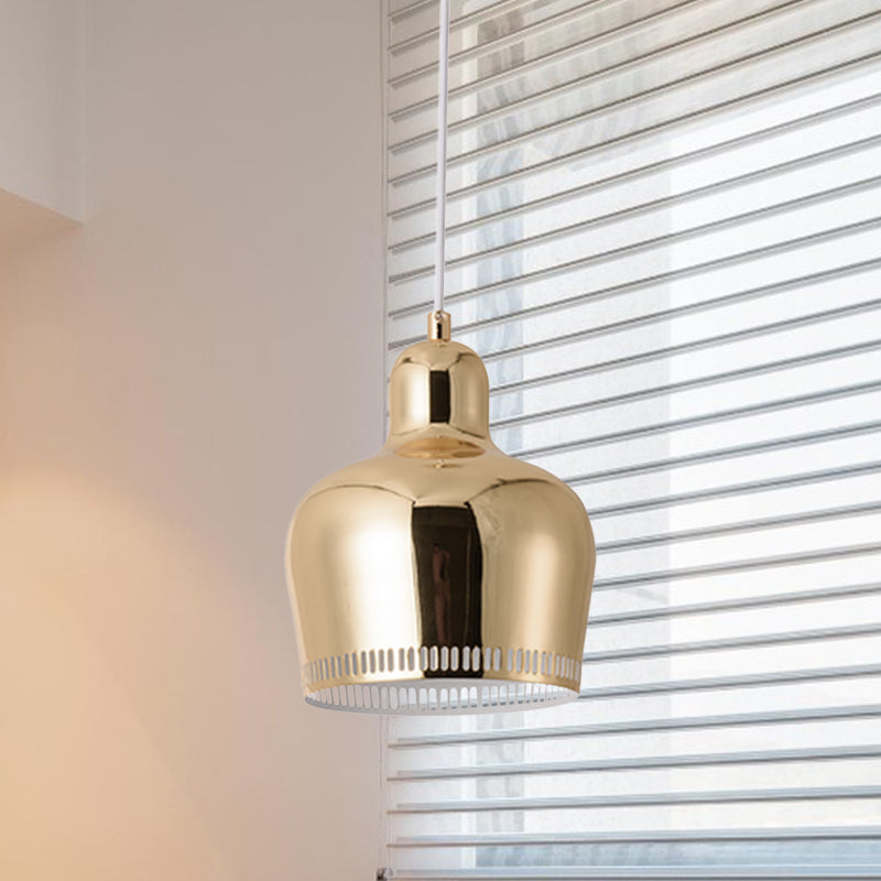 Nordic Metal Drop Suspension Pendant In Pink/Blue/Yellow - 1 Light Hanging Ceiling For Bedroom
