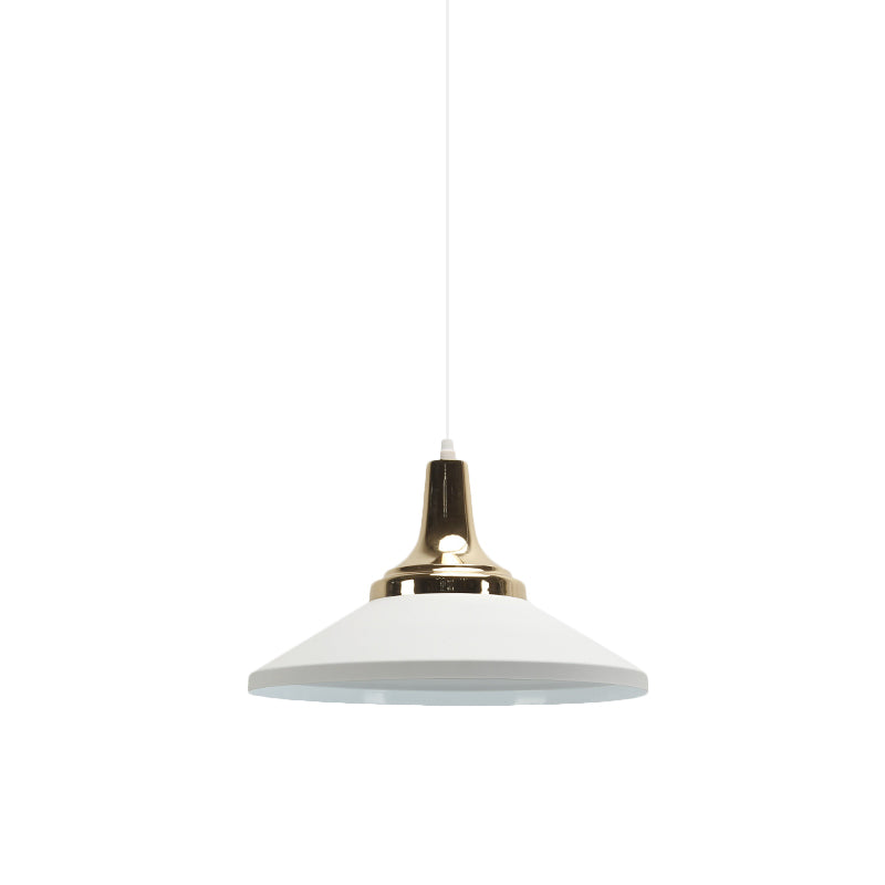 Modern Aluminum Pendant Light for Hotel Kitchen - Sleek Shallow Cone Design