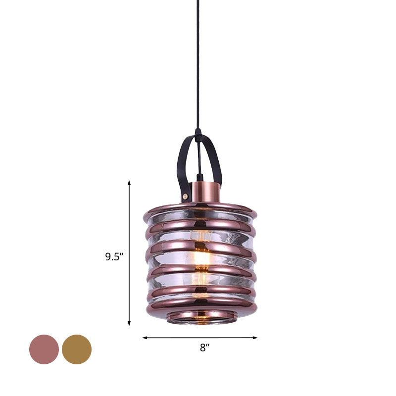 Contemporary Glass Pendant Lighting - Swirl Design Silver/Rose Gold/Amber 1-Light Hanging Ceiling