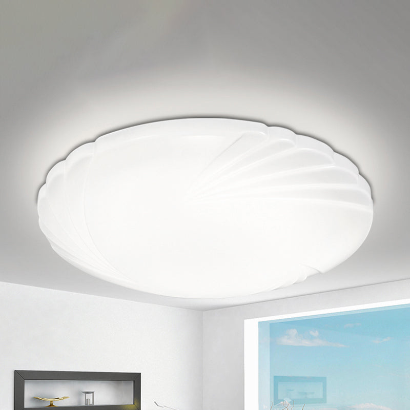 Minimalist Acrylic Shade LED Ceiling Flush Mount - 7.5"/9"/12" Dia - White Light for Bedroom