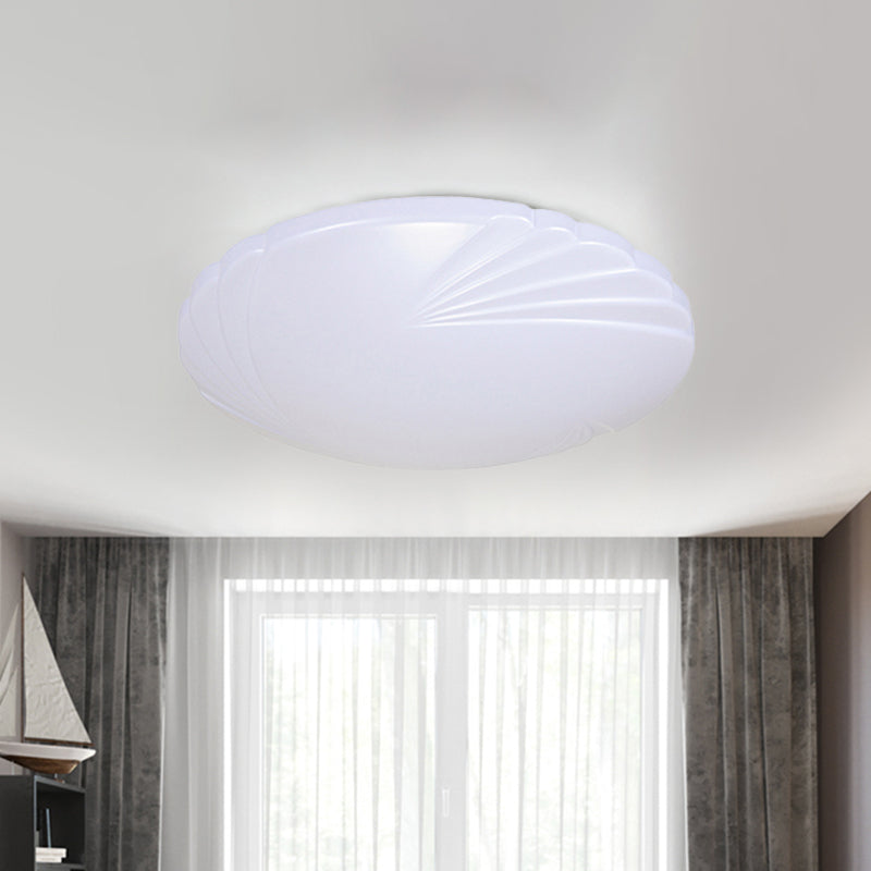 Minimalist Acrylic Shade LED Ceiling Flush Mount - 7.5"/9"/12" Dia - White Light for Bedroom