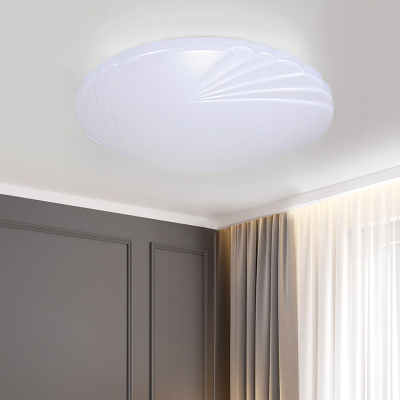 Minimalist Acrylic Shade LED Ceiling Flush Mount - 7.5"/9"/12" Dia - White Light for Bedroom
