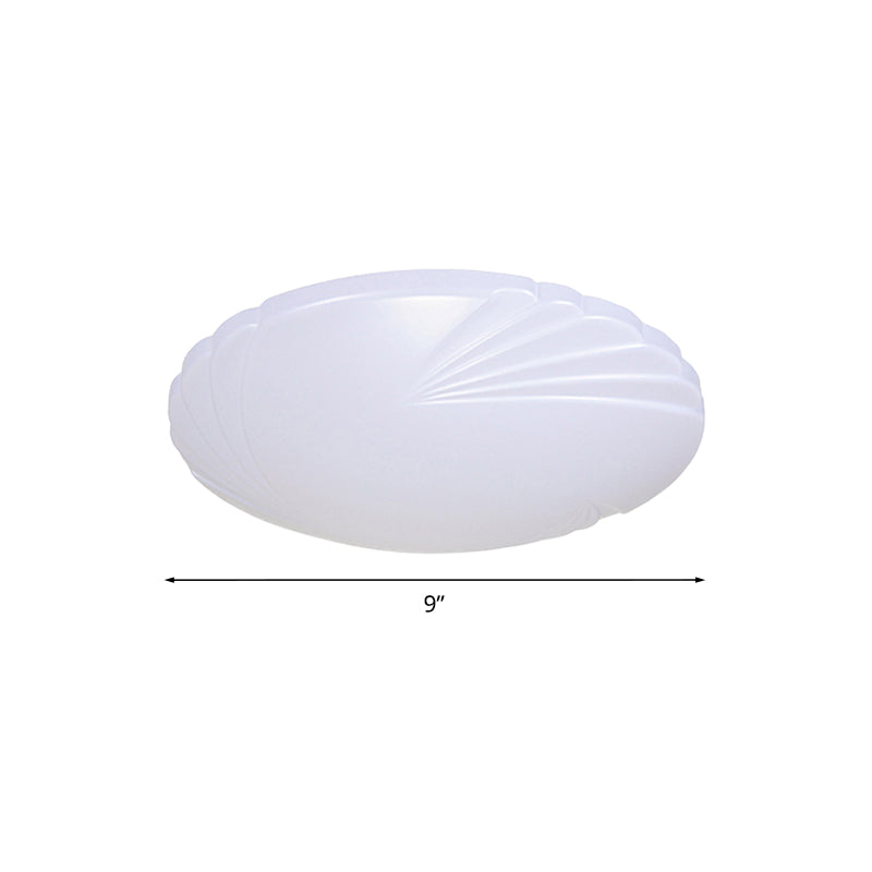 Minimalist Acrylic Shade LED Ceiling Flush Mount - 7.5"/9"/12" Dia - White Light for Bedroom