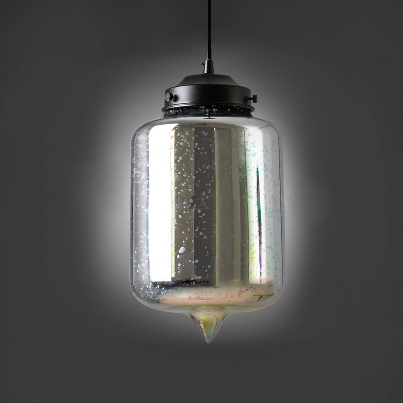 Lampe suspendue en verre coloré avec LED chromée, design 3D moderne, éclairage de plafond suspendu