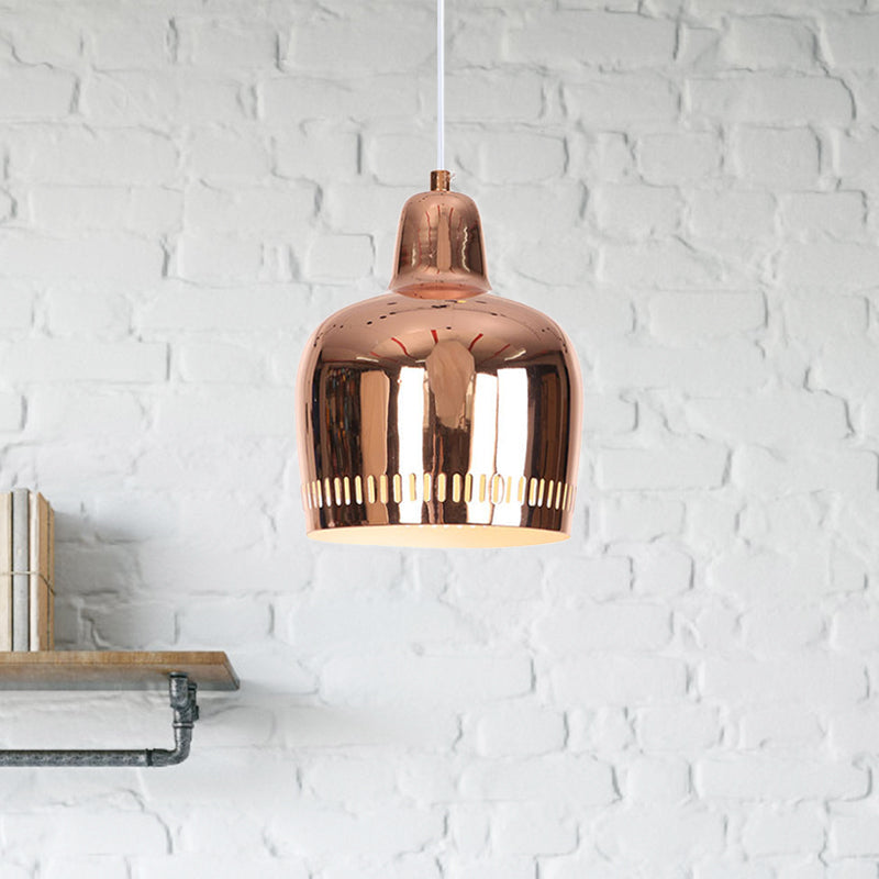 Adjustable Mirror Bell Pendant Lamp For Modern Living Rooms