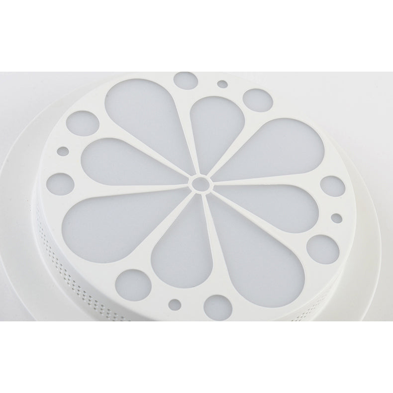 Modern Art Deco Flush Mount Ceiling Light for Hallway - Stylish Circular Acrylic Ceiling Lamp