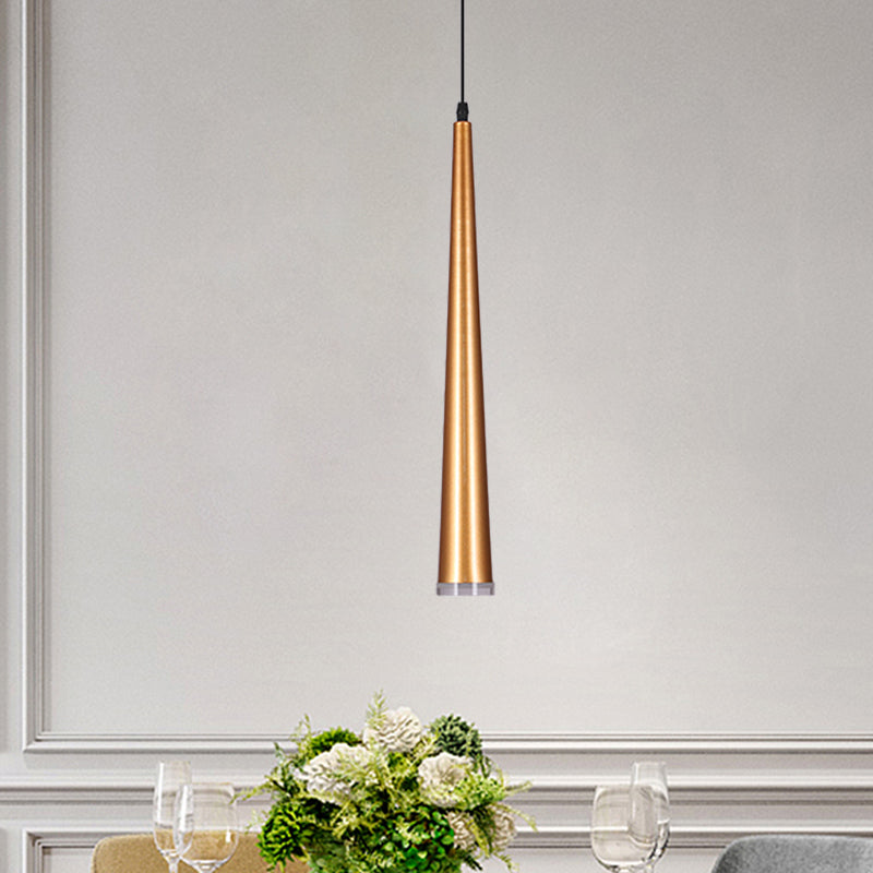 Mini Hanging Pendant Macaron Metal Light Fixture - 1 Bulb Grey/White/Red Ideal For Tables