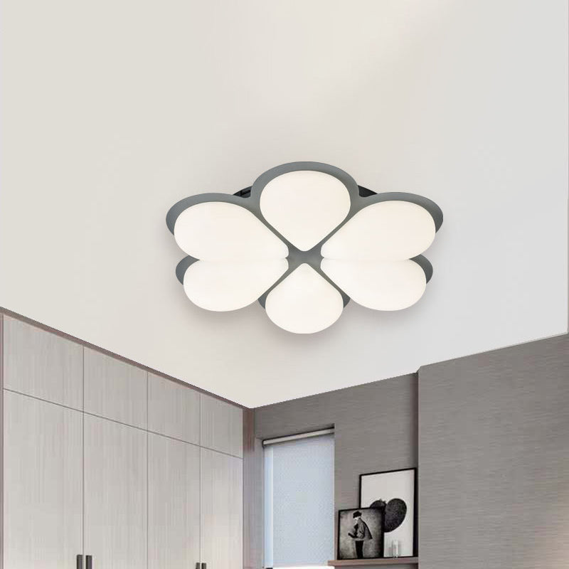 Plafonnier LED encastré pour chambre d'enfant en gris/blanc/café