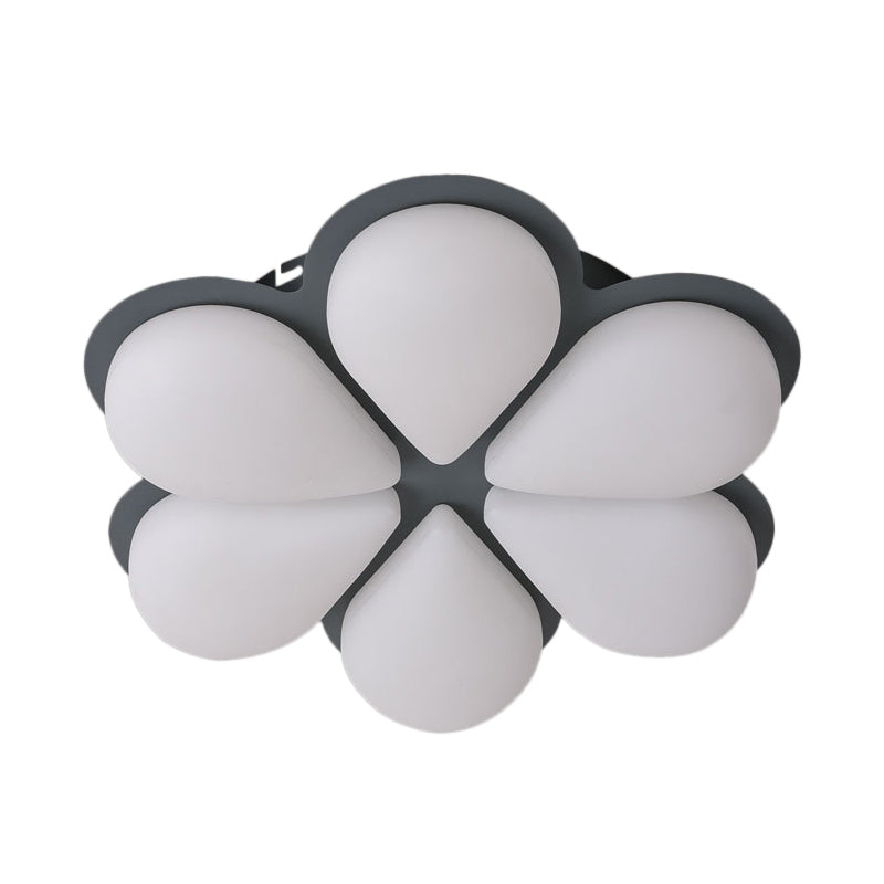 Plafonnier LED encastré pour chambre d'enfant en gris/blanc/café