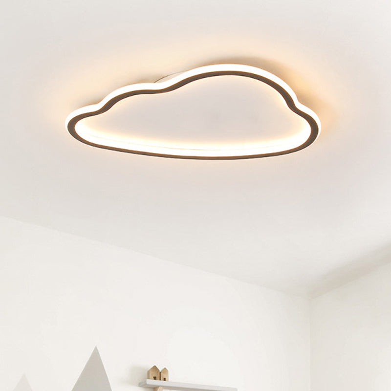 Contemporary LED Cloud Acrylic Flush Light for Bedroom, Ceiling Mounted