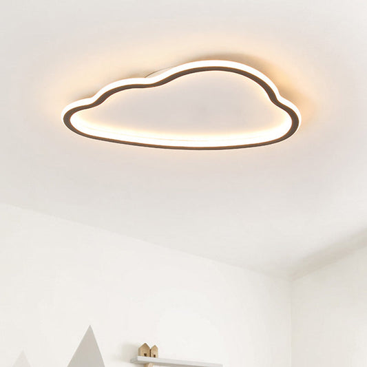 Contemporary LED Cloud Acrylic Flush Light for Bedroom, Ceiling Mounted