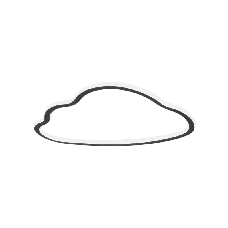 Contemporary LED Cloud Acrylic Flush Light for Bedroom, Ceiling Mounted