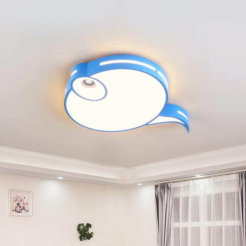 Plafonnier moderne Tadpole - Plafonnier LED en acrylique en gris/bleu/rose
