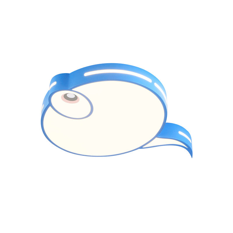 Plafonnier moderne Tadpole - Plafonnier LED en acrylique en gris/bleu/rose
