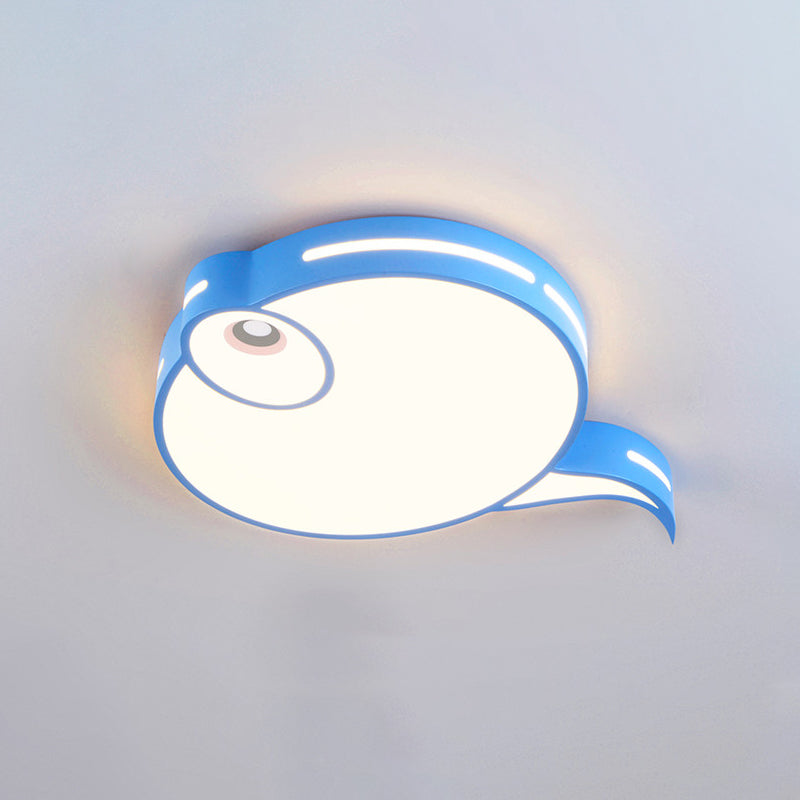 Plafonnier moderne Tadpole - Plafonnier LED en acrylique en gris/bleu/rose