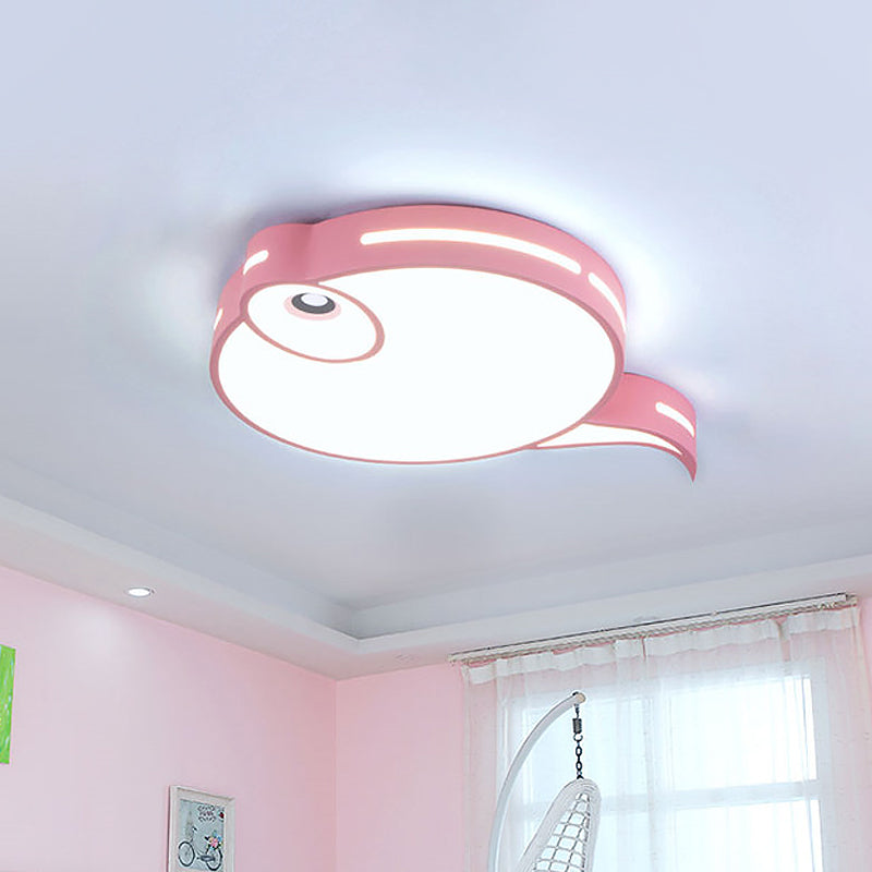 Plafonnier moderne Tadpole - Plafonnier LED en acrylique en gris/bleu/rose