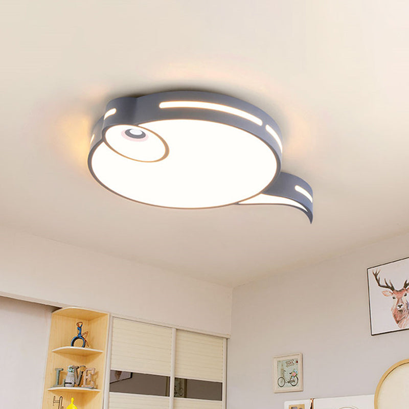Plafonnier moderne Tadpole - Plafonnier LED en acrylique en gris/bleu/rose