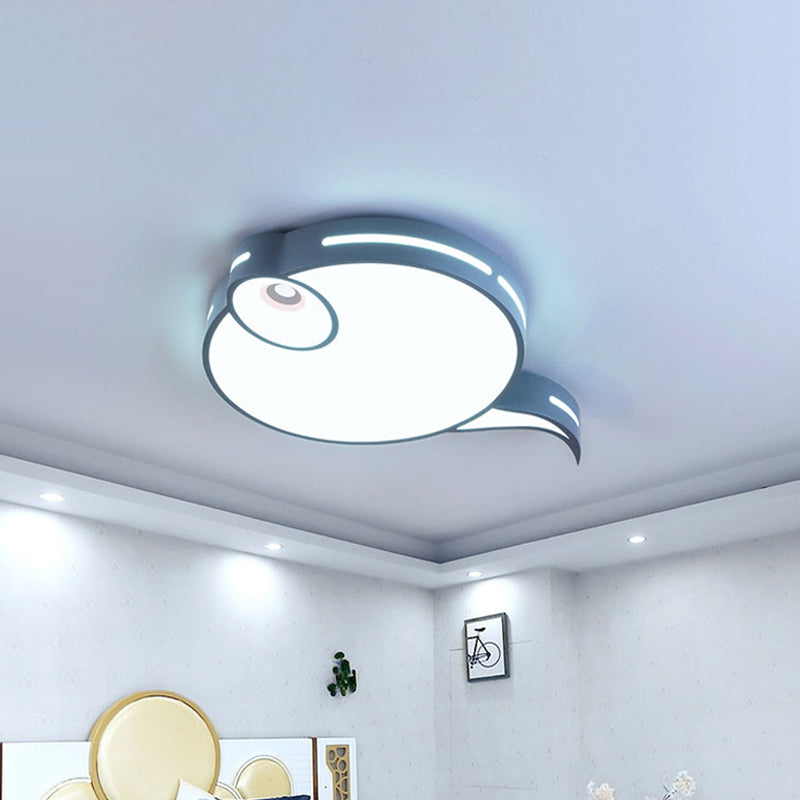 Plafonnier moderne Tadpole - Plafonnier LED en acrylique en gris/bleu/rose