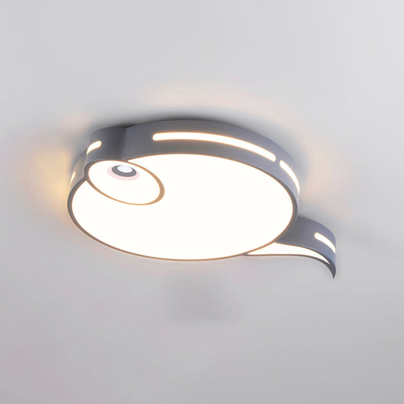 Plafonnier moderne Tadpole - Plafonnier LED en acrylique en gris/bleu/rose