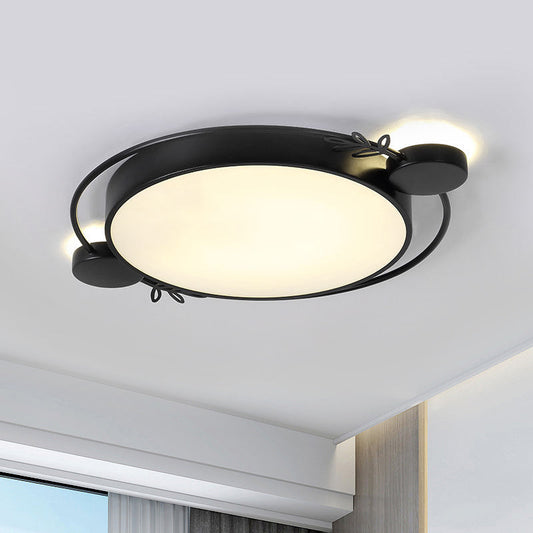 Modern LED Twig Round Iron Flush Mount Ceiling Light
