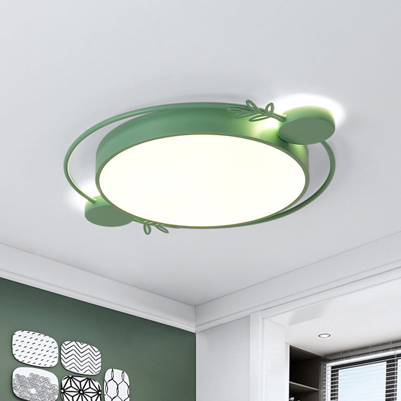 Modern LED Twig Round Iron Flush Mount Ceiling Light