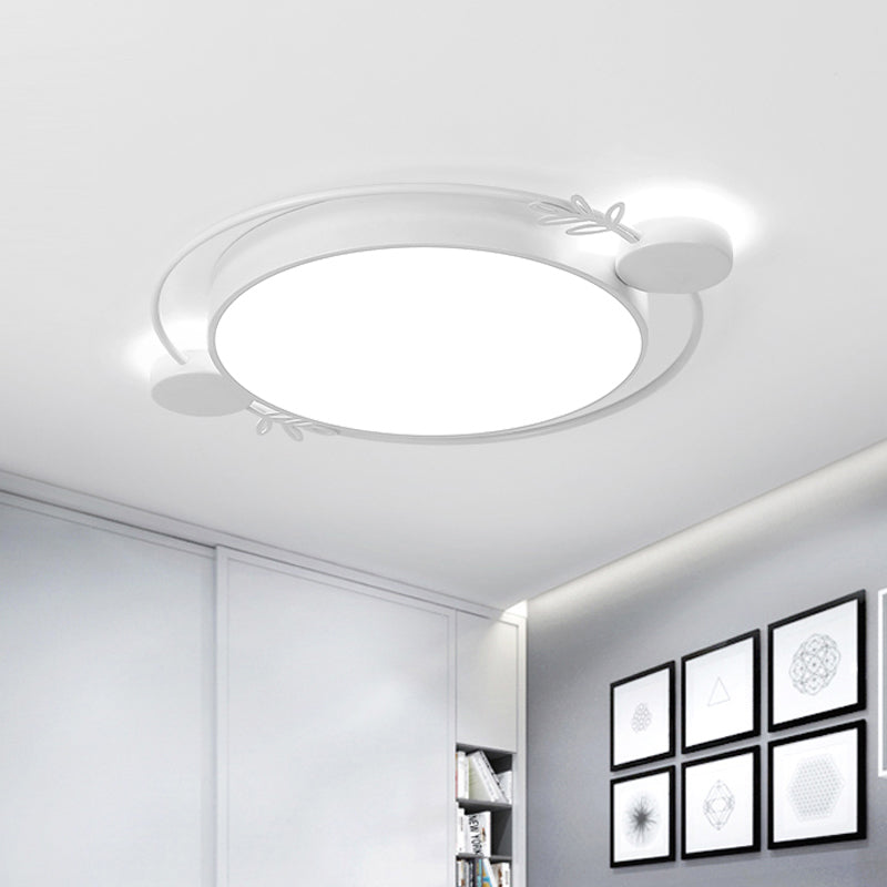 Modern LED Twig Round Iron Flush Mount Ceiling Light