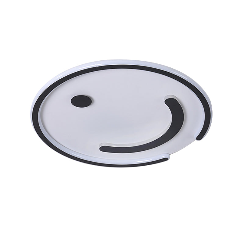 Sleek Round LED Flushmount Lamp in Black/Gold or White/Warm Light for Bedroom Ceiling