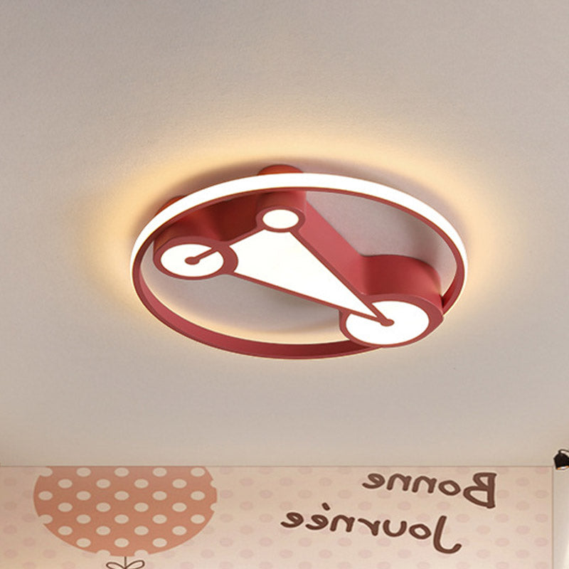 Kids' LED Ceiling Lamp in Acrylic Geometry Design - White/Pink/Blue
