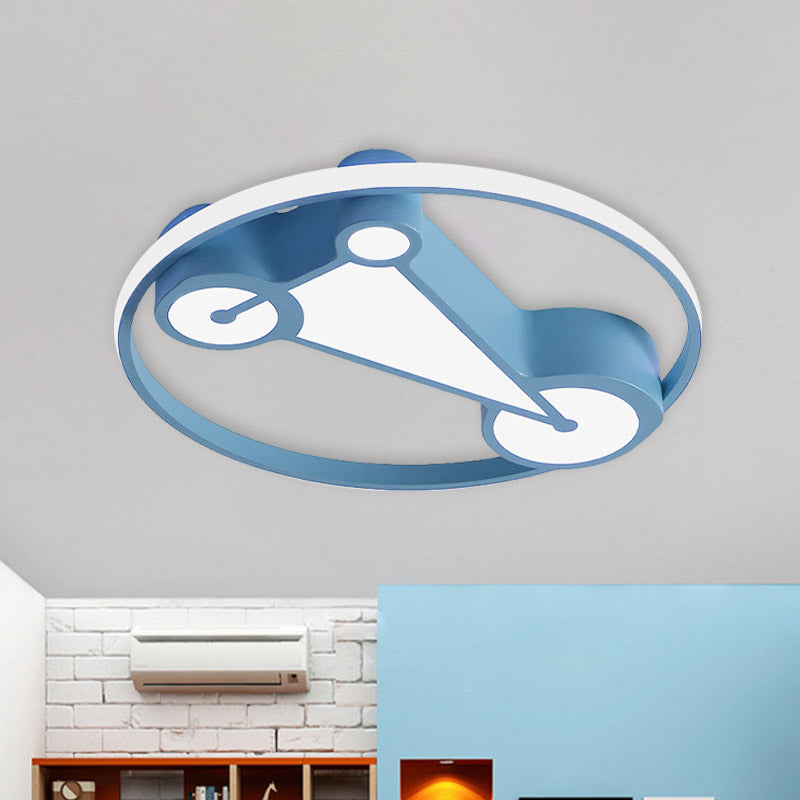 Kids' LED Ceiling Lamp in Acrylic Geometry Design - White/Pink/Blue