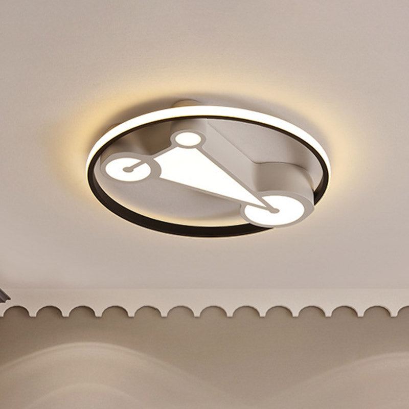 Kids' LED Ceiling Lamp in Acrylic Geometry Design - White/Pink/Blue
