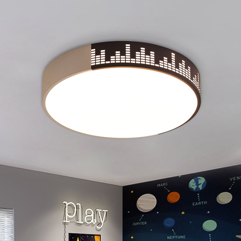 Modern White-Khaki LED Acrylic Ceiling Mounted Light for Bedroom