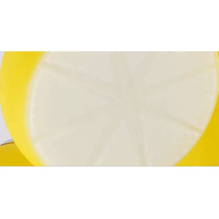 Cute Yellow Lemon Flush Mount Light With 3 Glass Lights For Restaurant And Child Bedroom
