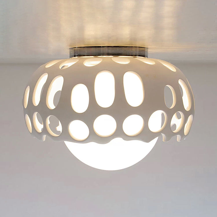 Creative White Baby Mushroom Ceiling Lamp for the Bedroom