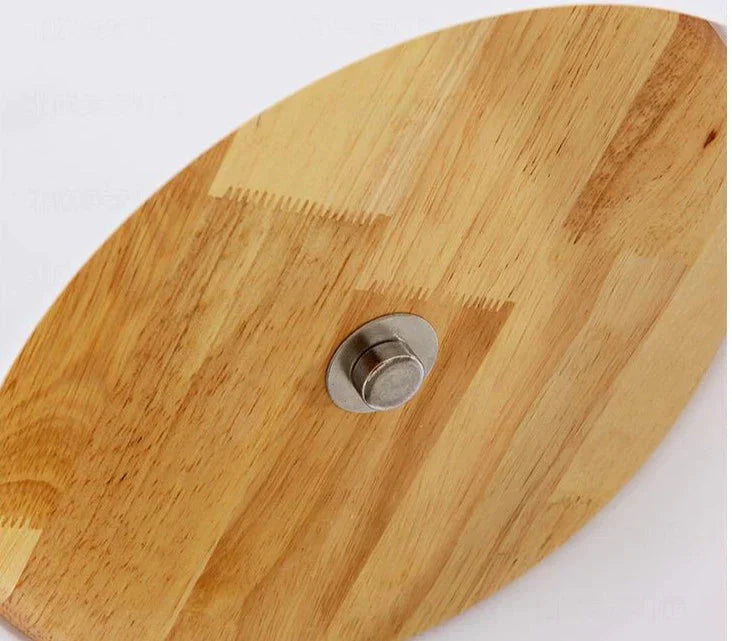 Plafonnier rond en bois massif simple et créatif pour la maison
