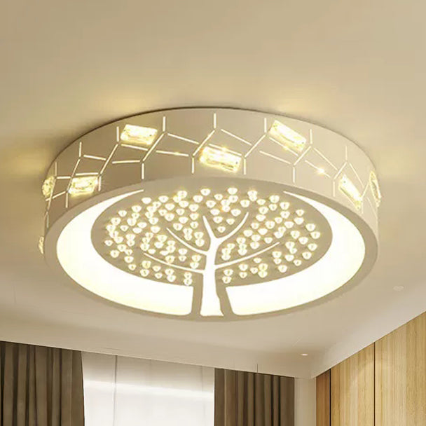 Plafonnier LED encastré en métal blanc avec motif de dessin animé pour hôtel et magasin