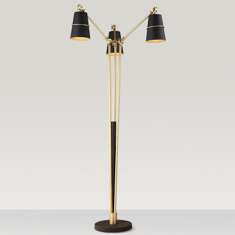 Modern Metal Tree Floor Lamp With 3 Heads For Living Room Reading White/Black