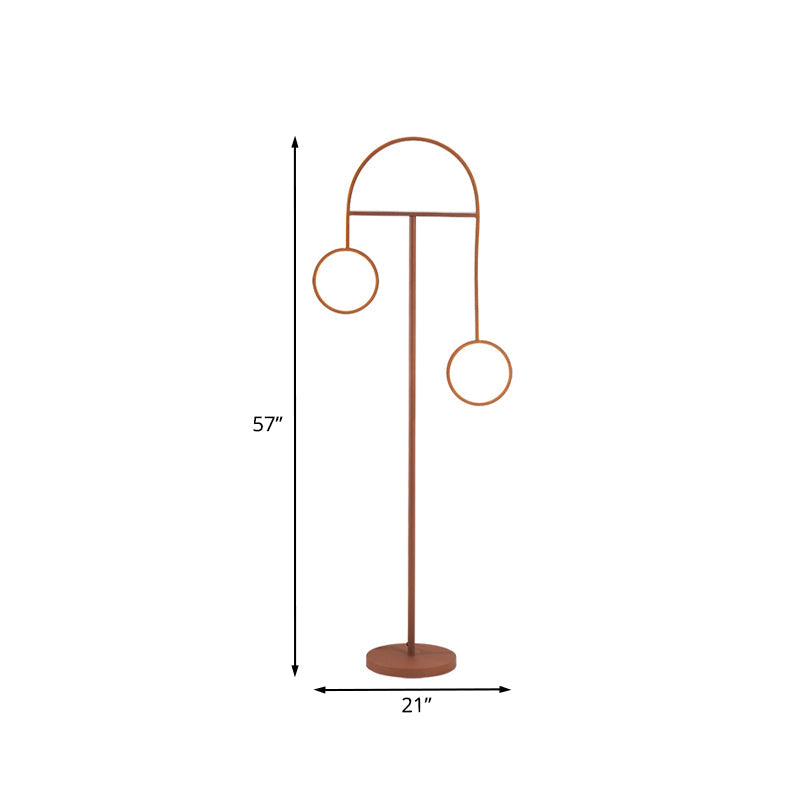 Modern Acrylic Led Floor Lamp In Warm/White Light - Geometrical Stand Up Design For Coffee & Reading