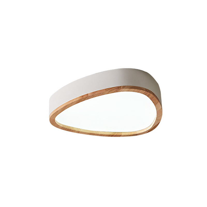 Wooden Teardrop LED Ceiling Light for Boys' Bedroom