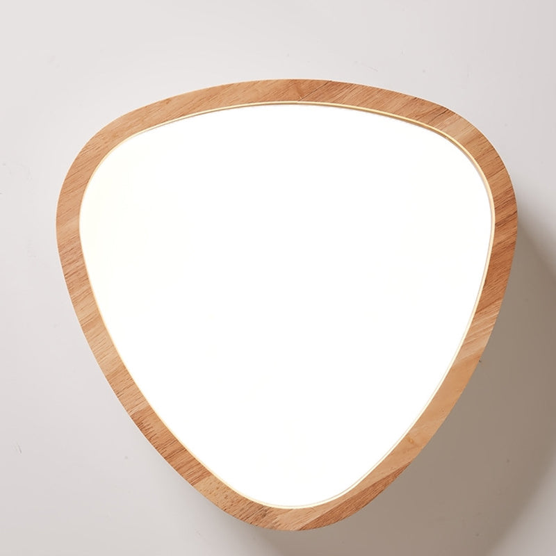 Wooden Teardrop LED Ceiling Light for Boys' Bedroom
