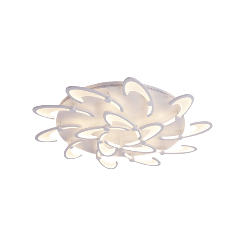 Contemporary Floral LED Ceiling Light Fixture in Warm/White/Natural Light with 3/6/9 Lights