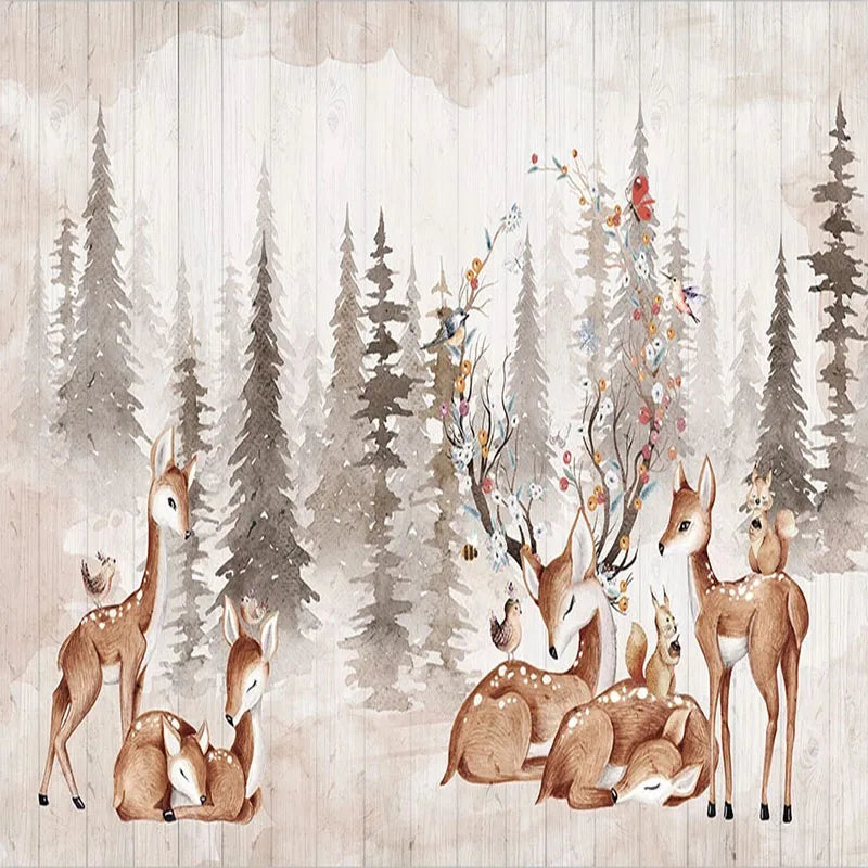 Gianna's Custom Mural Wallpaper: Transform Your Space with Vintage Elk