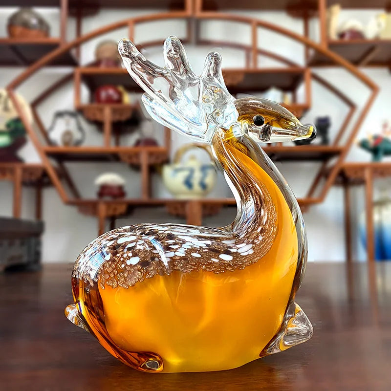 Mira 24 Types Handmade Crystal Sika Deer Figurines