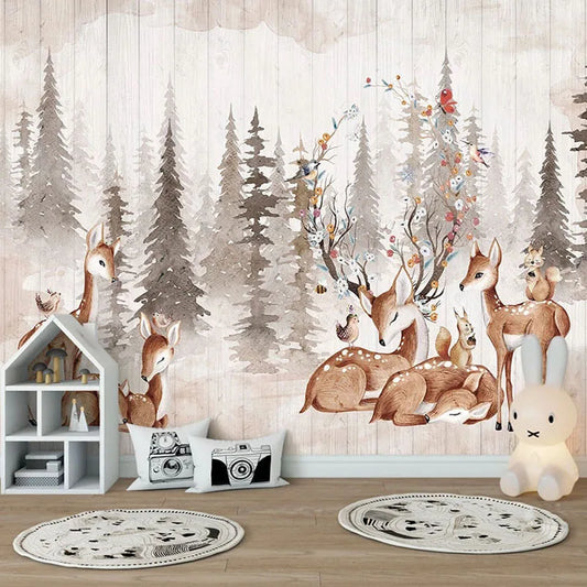 Gianna's Custom Mural Wallpaper: Transform Your Space with Vintage Elk