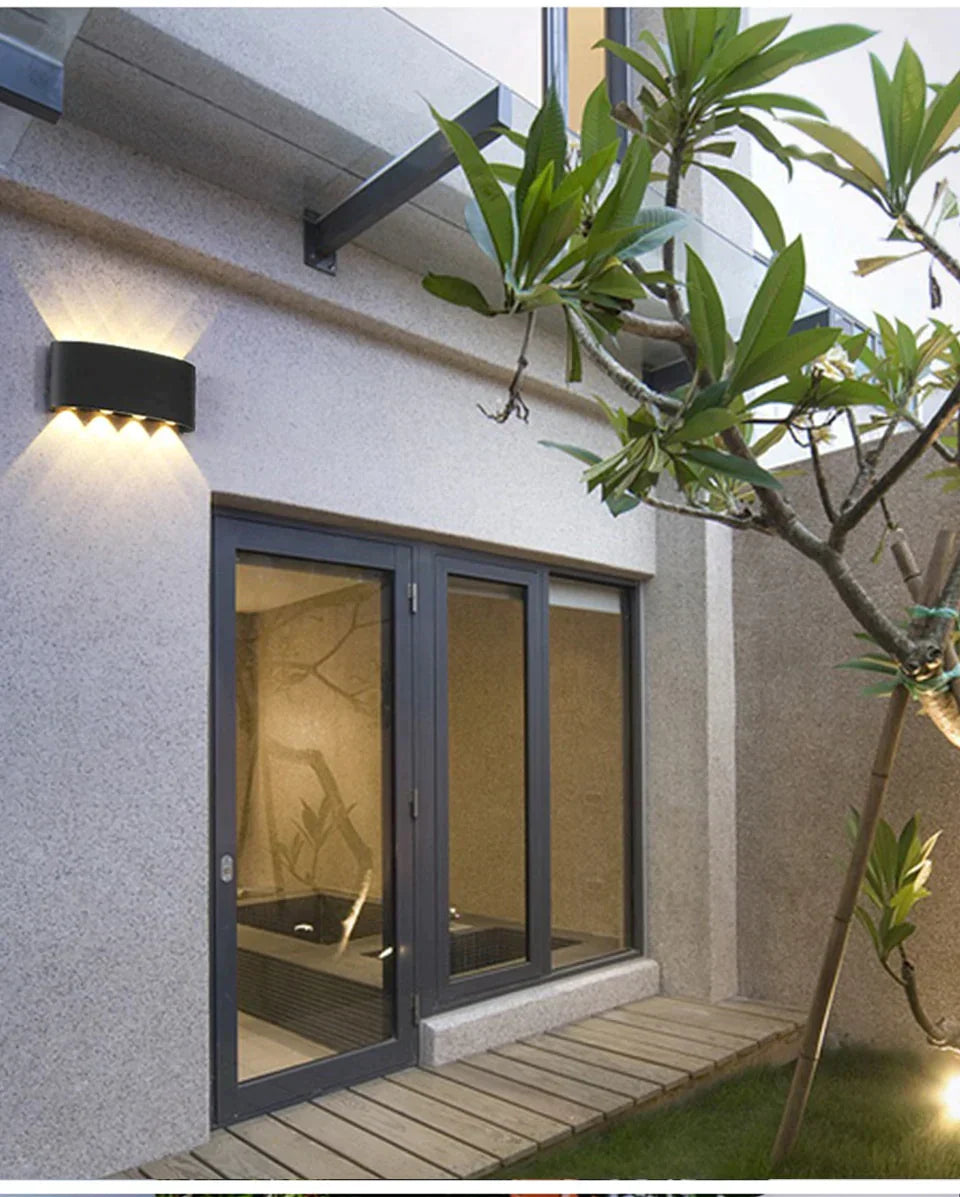 Lampe LED d'extérieur étanche IP65, en aluminium, haut et bas, pour jardin, véranda, éclairage Blaker, 110/220V
