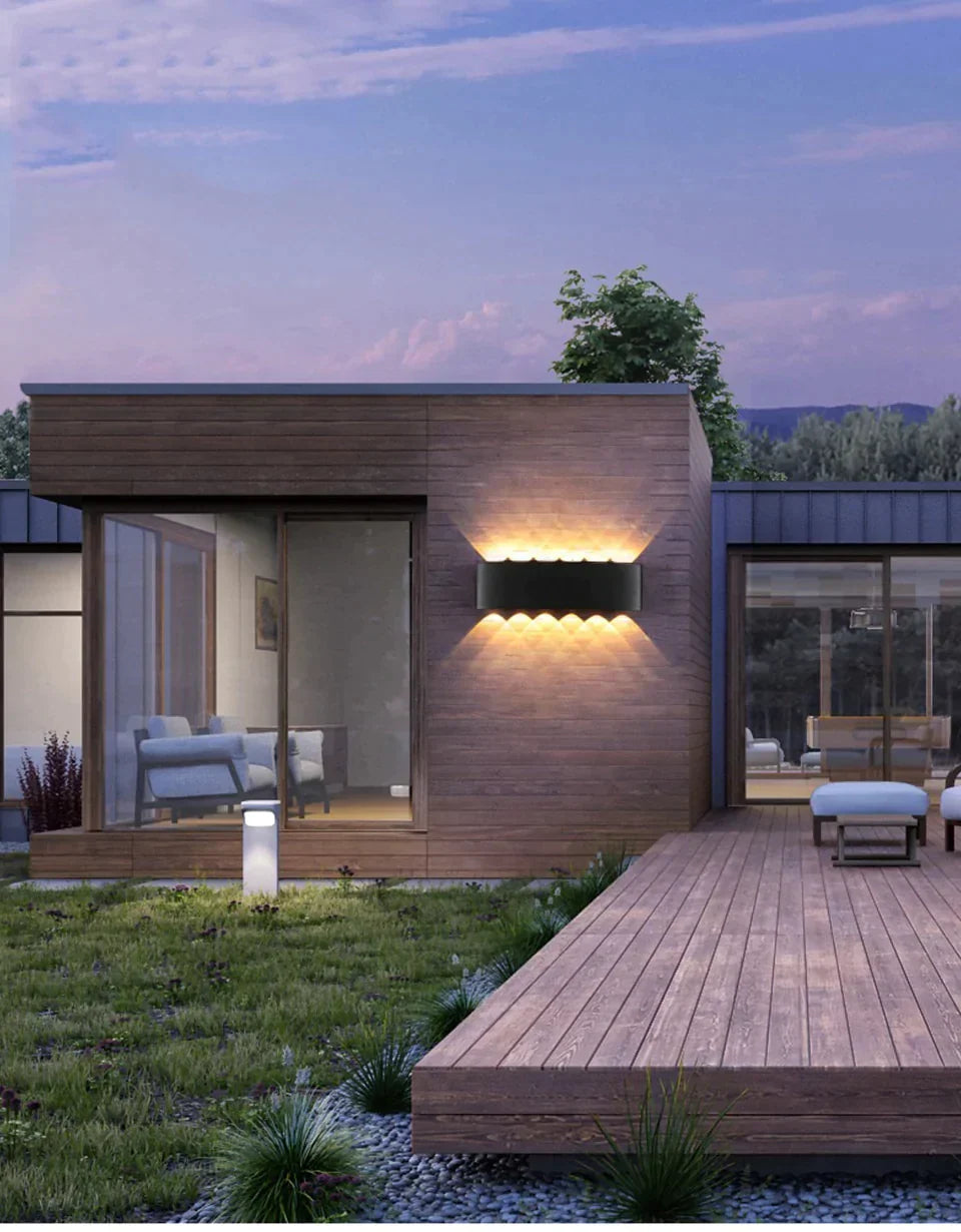 Lampe LED d'extérieur étanche IP65, en aluminium, haut et bas, pour jardin, véranda, éclairage Blaker, 110/220V