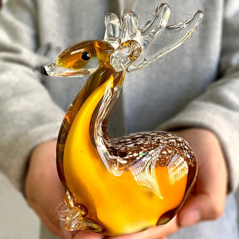 Mira 24 Types Handmade Crystal Sika Deer Figurines
